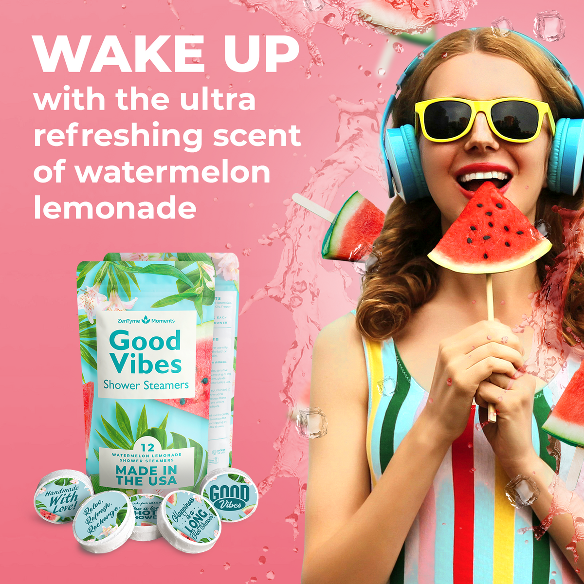 Good Vibes Shower Steamers ZenTyme Moments